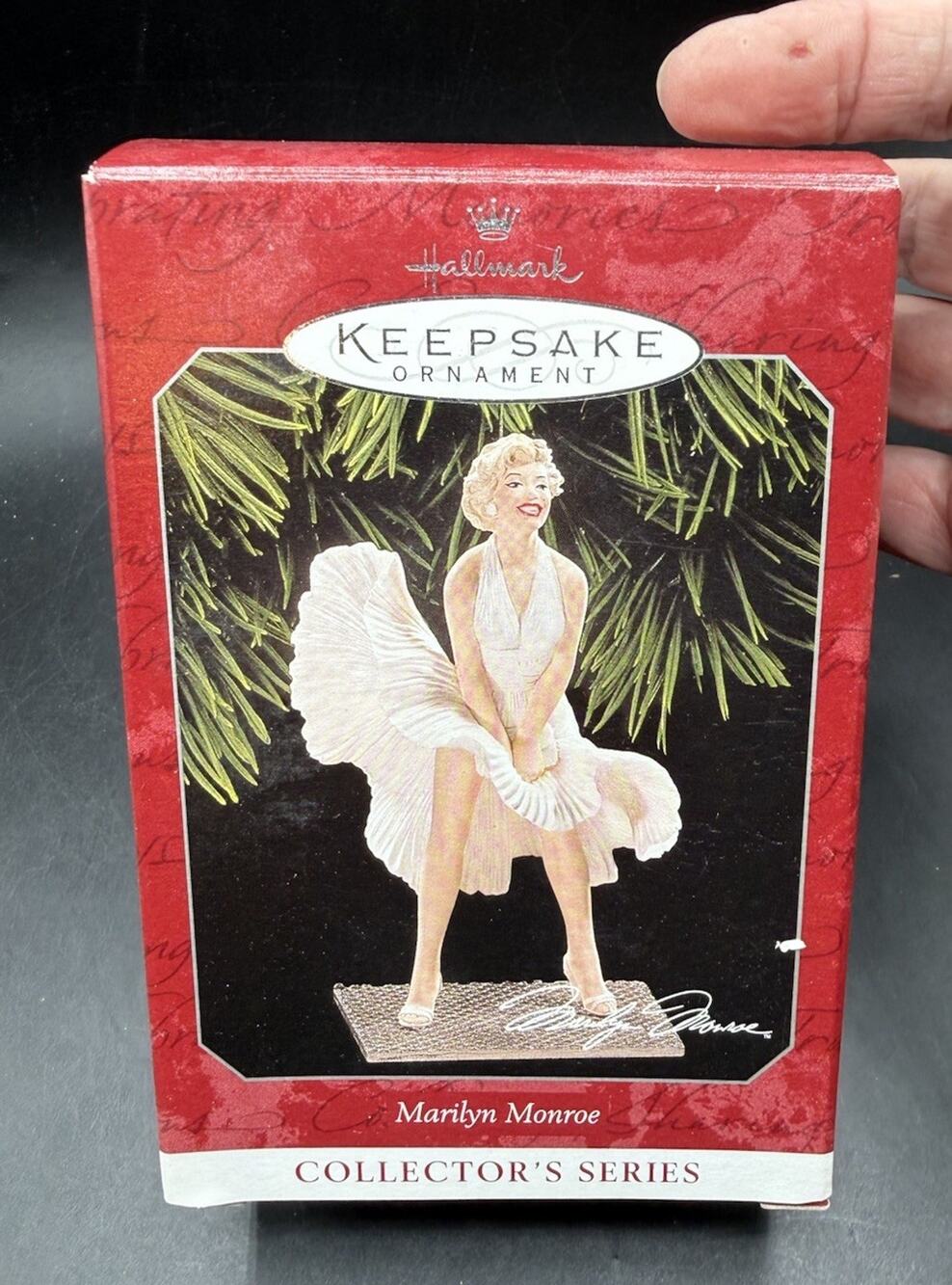 VTG 1998 Marilyn Monroe Hallmark Ornament Collector’s Series 2nd in Series 31D